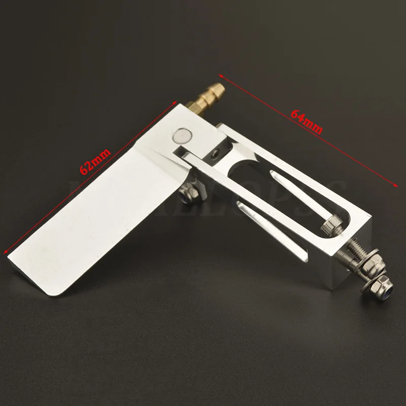 1pc RC Boot 62mm Aluminium Legierung Ruder mit Wasser Pickup für RC Elektrische Boot Länge ca. 60-80cm DIY Zubehör