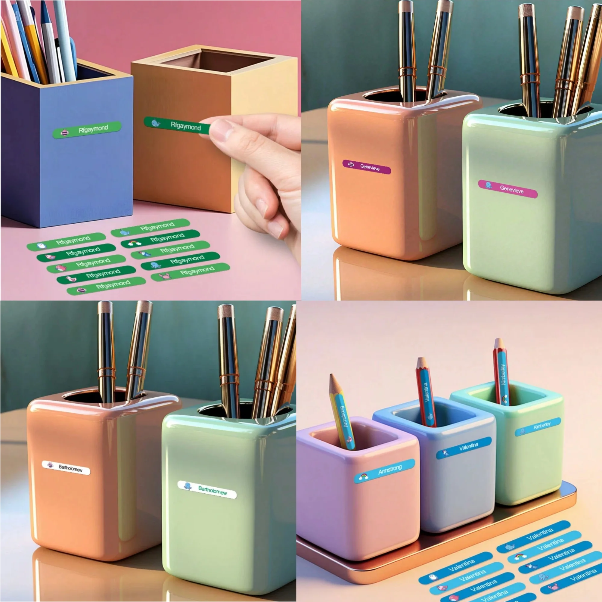 3.6CM Personalized Name Stickers for School Supply, Custom Name Labels,Perfect for Labeling Water Bottle,Lunch Box,Personal Item