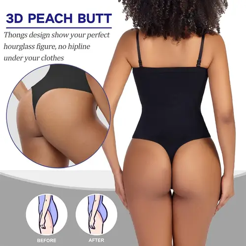Off Shoulder Bustier Tube Top Strapless Bodysuit Women Thongs Shapewear Tummy Control Body Shaper Waist Trainer Skinny Underwear - Image 4
