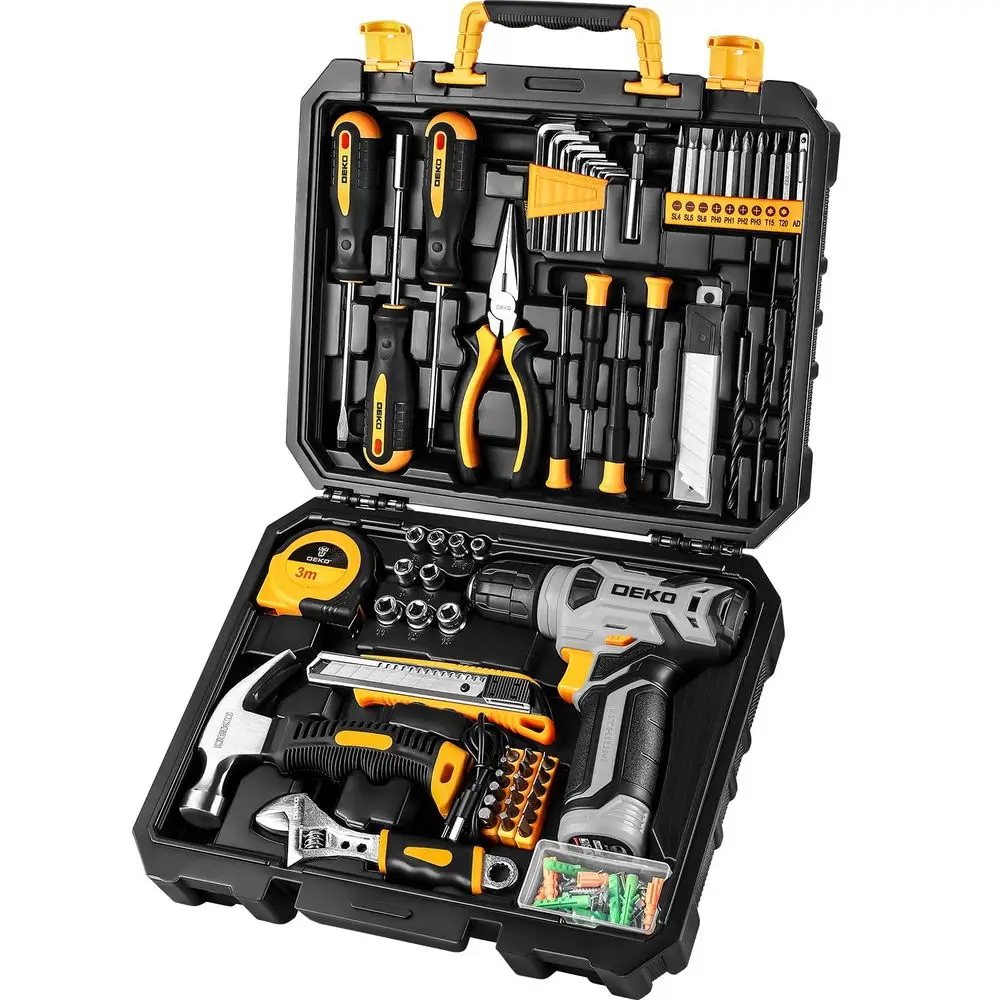 

Tool SetTool Kit with 8V Cordless Drill,Tool Box with Drill,Hand Drill Set for Men amp Women,Home Tool Kits for House Repair,Ha