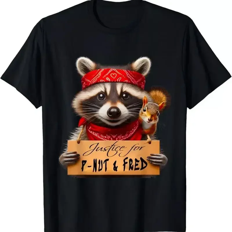 Justice For Peanut The Squirrel P Nut Fred Raccoon T Shirt