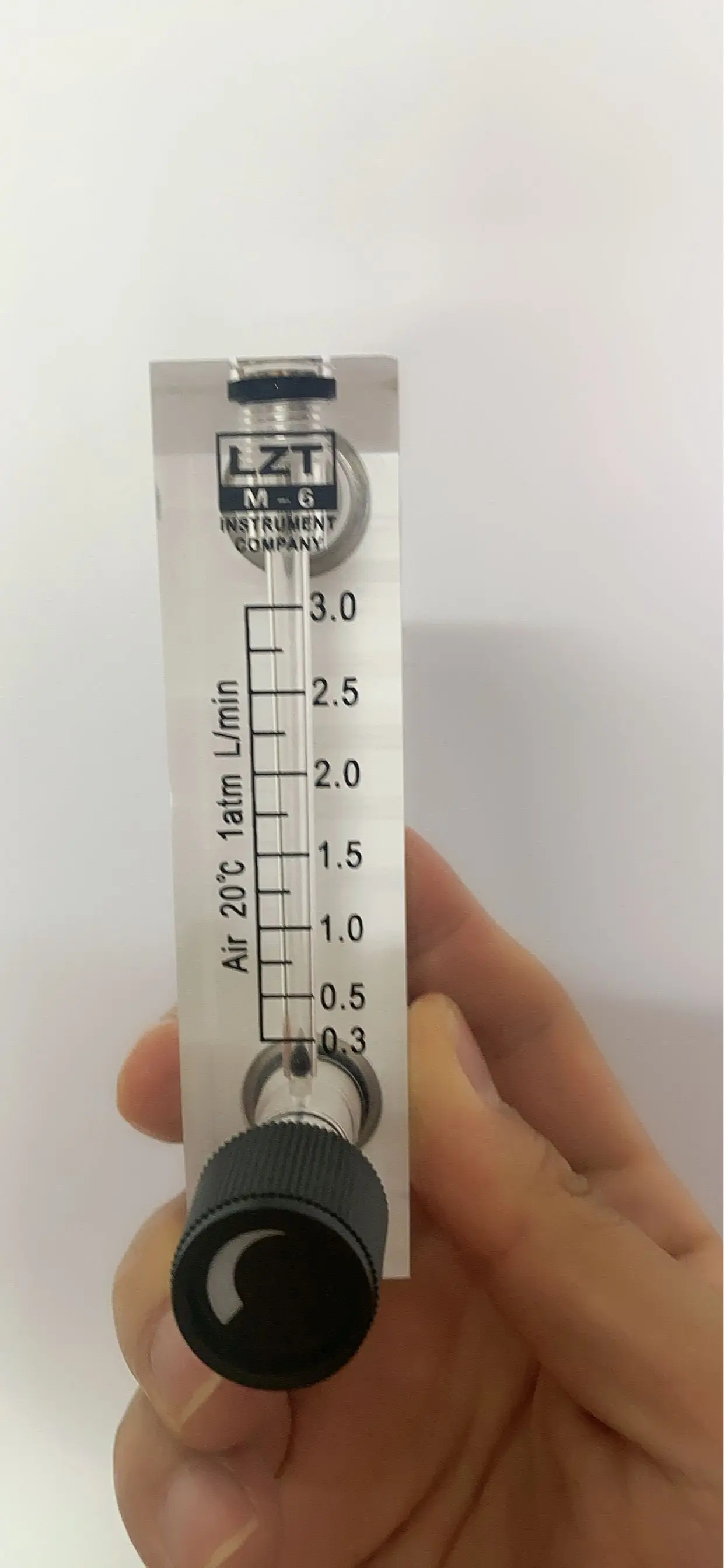 Imagem -06 - Pmma Gás Air Flowmeter zg Feminino Painel Quadrado tipo Rotâmetro 0.11lpm 10-100lpm 1-10lpm 220lpm 0.55lpm Lzt6t 4