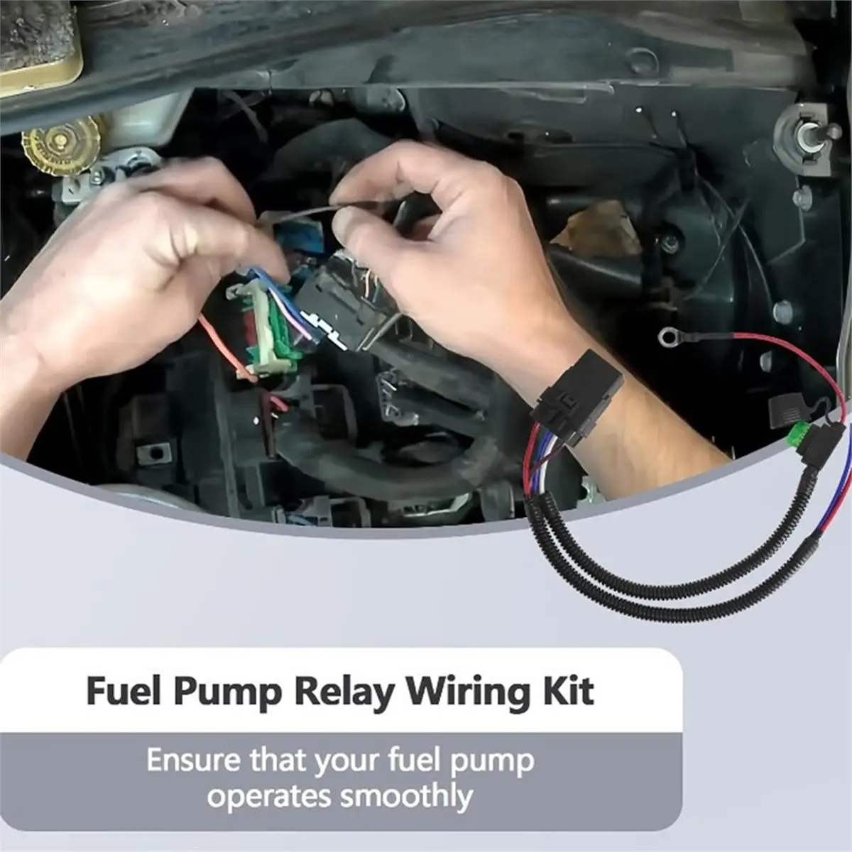 Digital Essentials 68269523AD Pump Relay Wiring Kit Car Pump Wiring Harness for Ram1500 Relay Wiring Package,Compatible Caravan