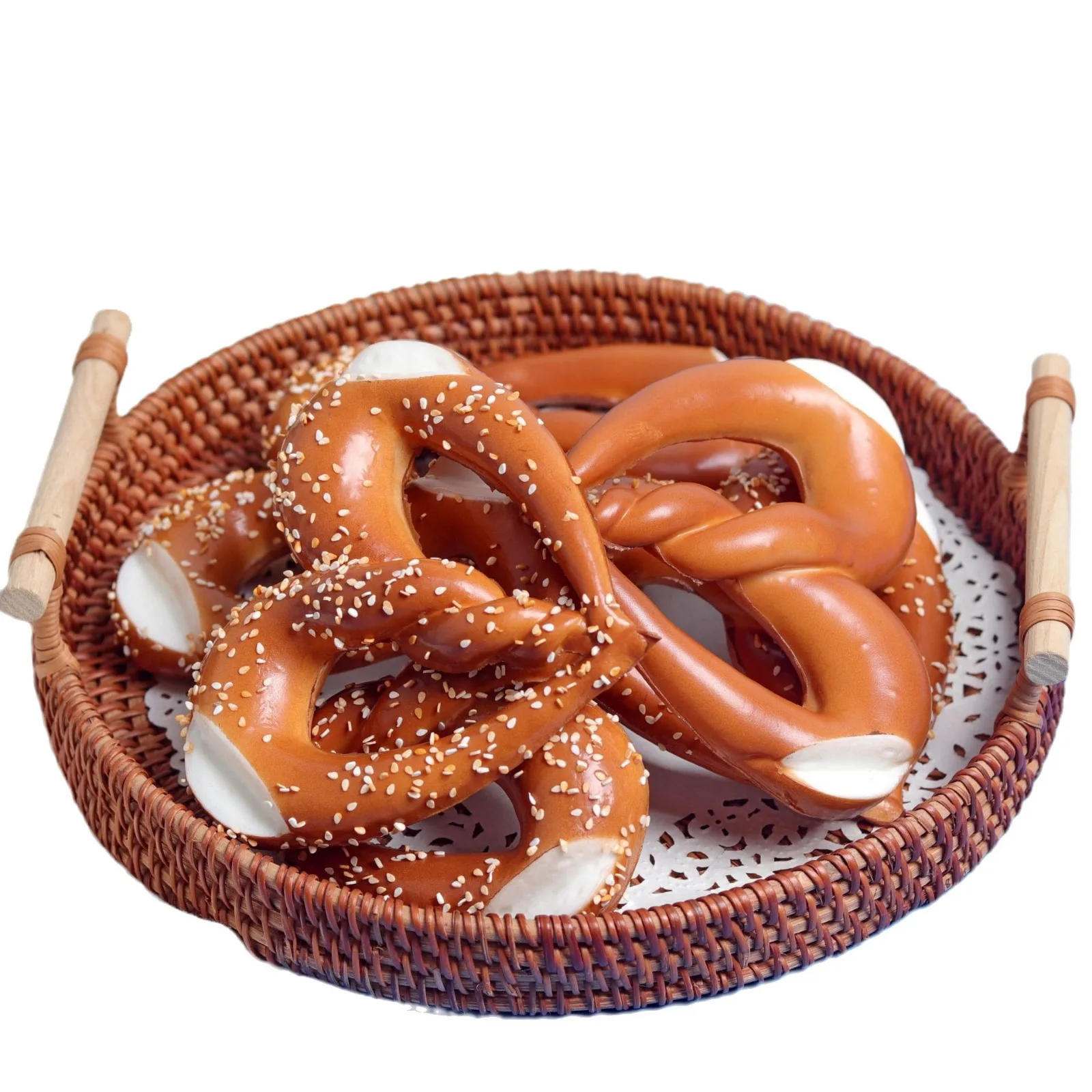 خبز الوليد المزيف بعقدة مسبقًا على شكل خبز الخبز المحمص الفرنسي نموذج الطعام مشهد المطبخ الإبداعي محاكاة المفروشات المنزلية اطلاق النار ديكور المنزل #5