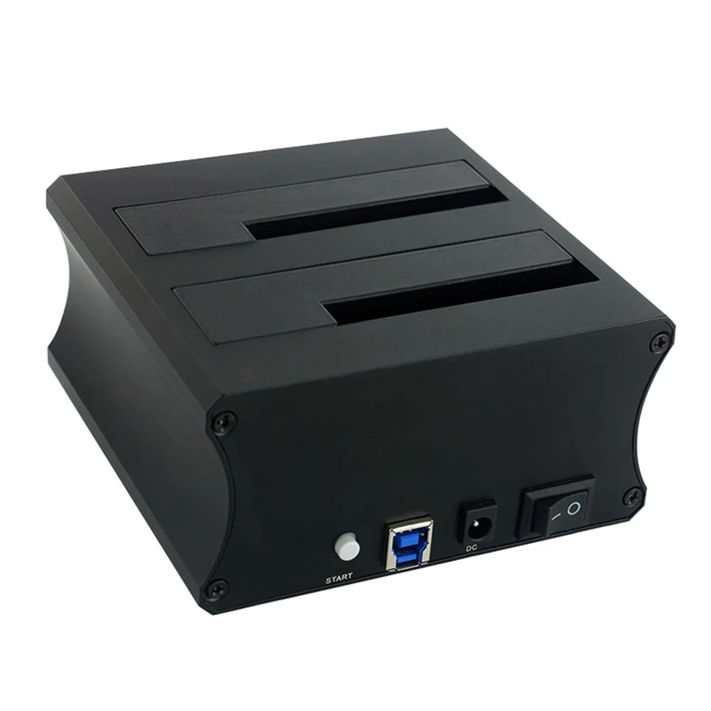 

HDD Enclosure for 3.5inch HDD SSD USB3.0 Clone Copy Function HDD Docking Station Hard Disk Base Support 10T(US Plug)