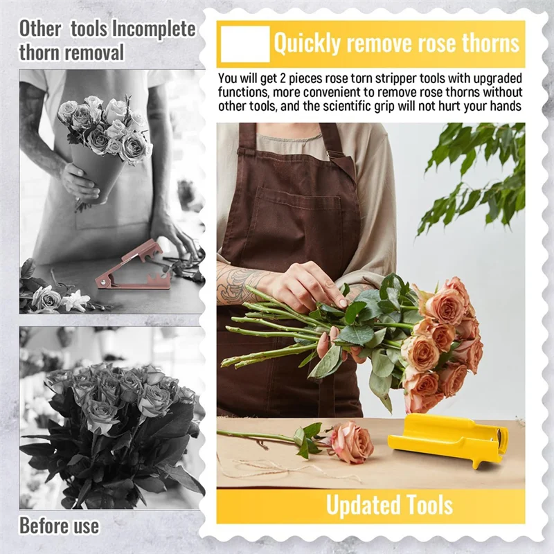

N09R-2 шт. инструмент для зачистки шипов с розами, инструмент для удаления шипов, инструмент для зачистки листьев, резак для чистки цветов, для удаления листьев для дома