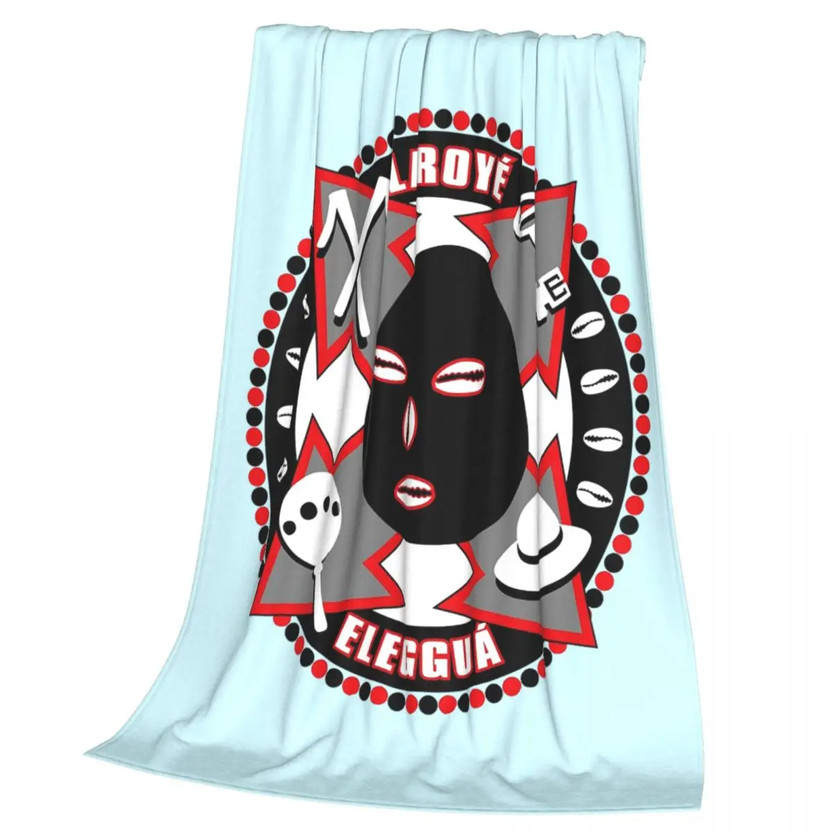 Eleggua The Guardian Blanket Soft Warm Flannel Throw Blanket Plush for Bed Living room Picnic Travel Home Sofa