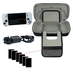 EVA Carrying Case for ASUS Rog Ally Waterproof Handheld Game Console Bag Anti-Drop Shockproof Replacement with Inner Partition