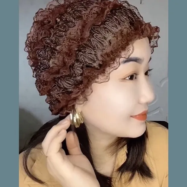 숙녀 여름 얇은 레이스 모자 패션 뷰티 흰 머리 모자 어머니 모자 공작 편의 홈