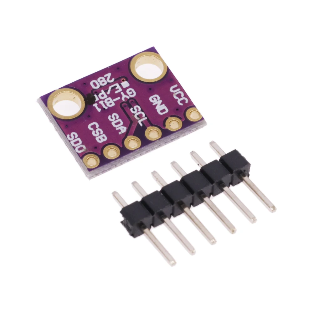 Sensor de altitud de presión barométrica Digital I2C SPI BMP280, 3,3 V, CC, alta precisión, 1,8-5V, módulo de temperatura para Arduino