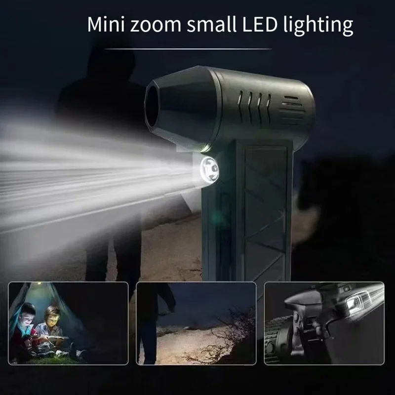 منفاخ جديد 130000 دورة في الدقيقة مع مروحة توربوجيت بفوهة إضافية، سرعة الرياح 52 متر/الثانية، منفاخ كهربائي مع مجفف غبار خفيف الوزن #4