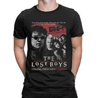 Scream Horror Movies The Lost Boys, DISTRESSED, Vampire,Pure Cotton Tops Leisure Short Sleeve Crewneck Tees Unique T-Shirt