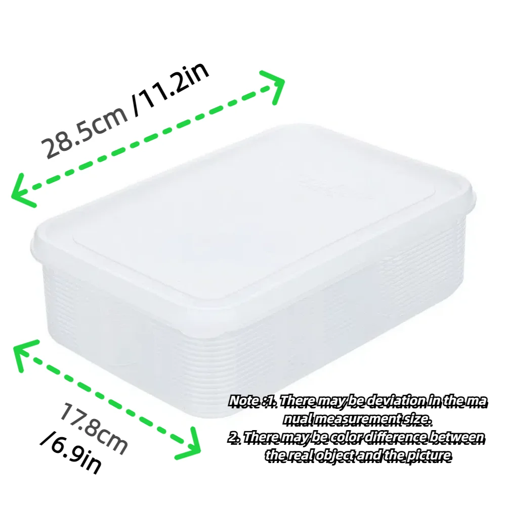 Refrigerator storage box frozen soup food-grade frozen fresh-keeping box frame sorting box sealed fruit and vegetable box