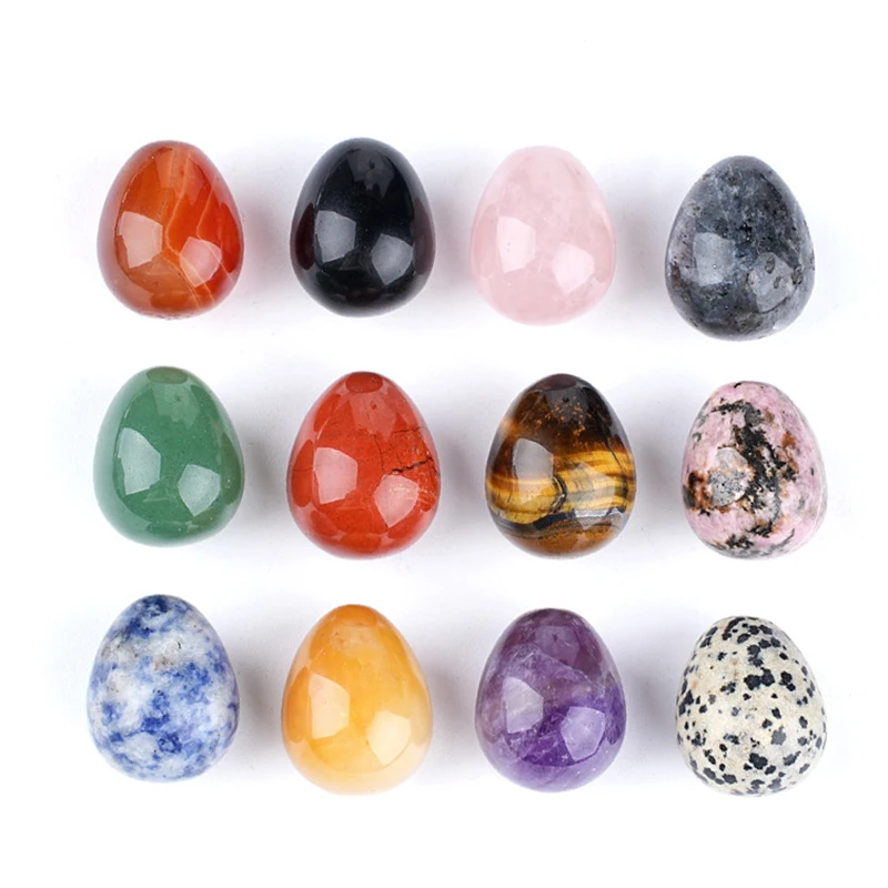 

12 шт., 20 мм, маленькое яйцо из натурального камня, пасхальный мрамор, оригинальный камень, ручной орнамент, игра с камнями, оптовая продажа
