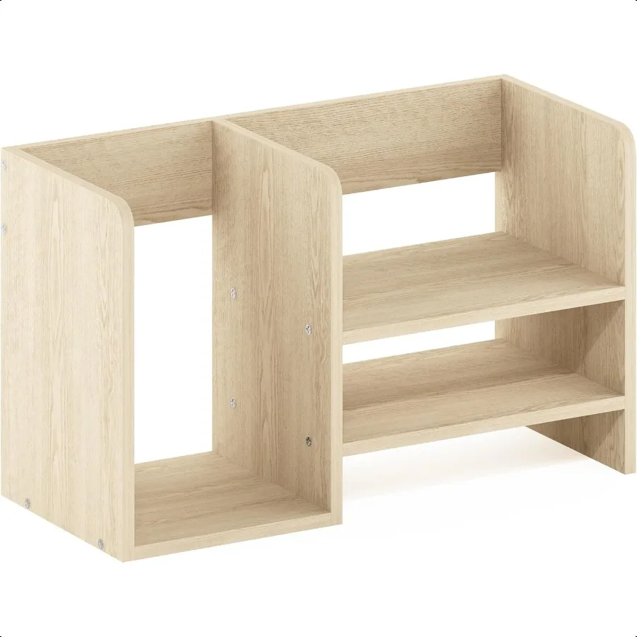 

Hermite Wood Desktop Book and Home Office Supplies Storage Organizer Bauhaus Oak