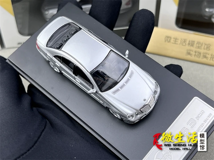 Newly Stocks MK MODEL 1/64 E63 W211 Silver White And Grey Color Diecast In 2024 Collection Gift Scale Model Car