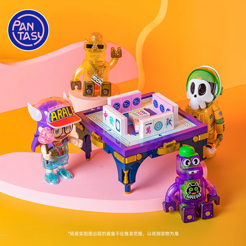 

Модель Pinqi Mahjong, мини-строительные блоки, мини-набор строительных блоков, настольная игра, детские игрушки, подарок, китайские строительные блоки