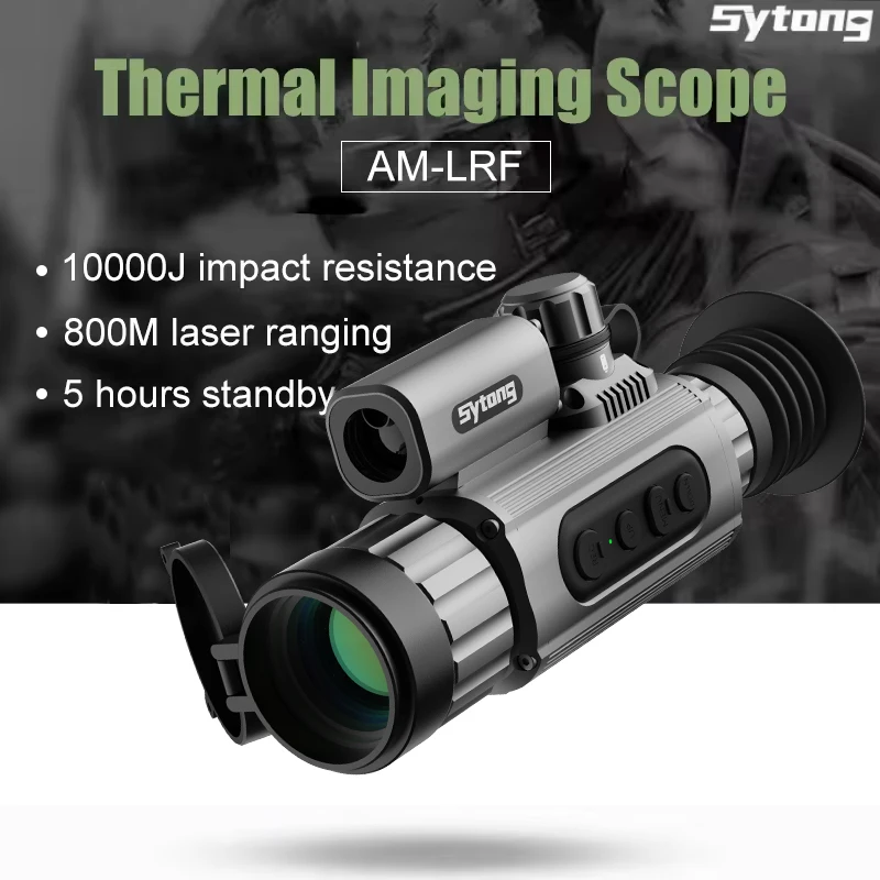 Sytong AM03 AM06 LRF Thermal Imager for Hunting 10000J Impact WiFi 800m Laser Aiming 35/50mm Lens Infrared Imaging Camera