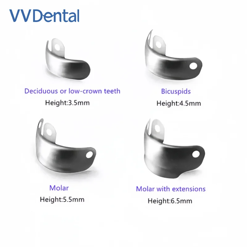 50 قطعة/صندوق، قطع على شكل حبوب الأسنان، ترميم بين القرب، فتحات/فتحات MOD من الدرجة الثانية، حشوة الأملام الراتنج/الفضة المساعدة