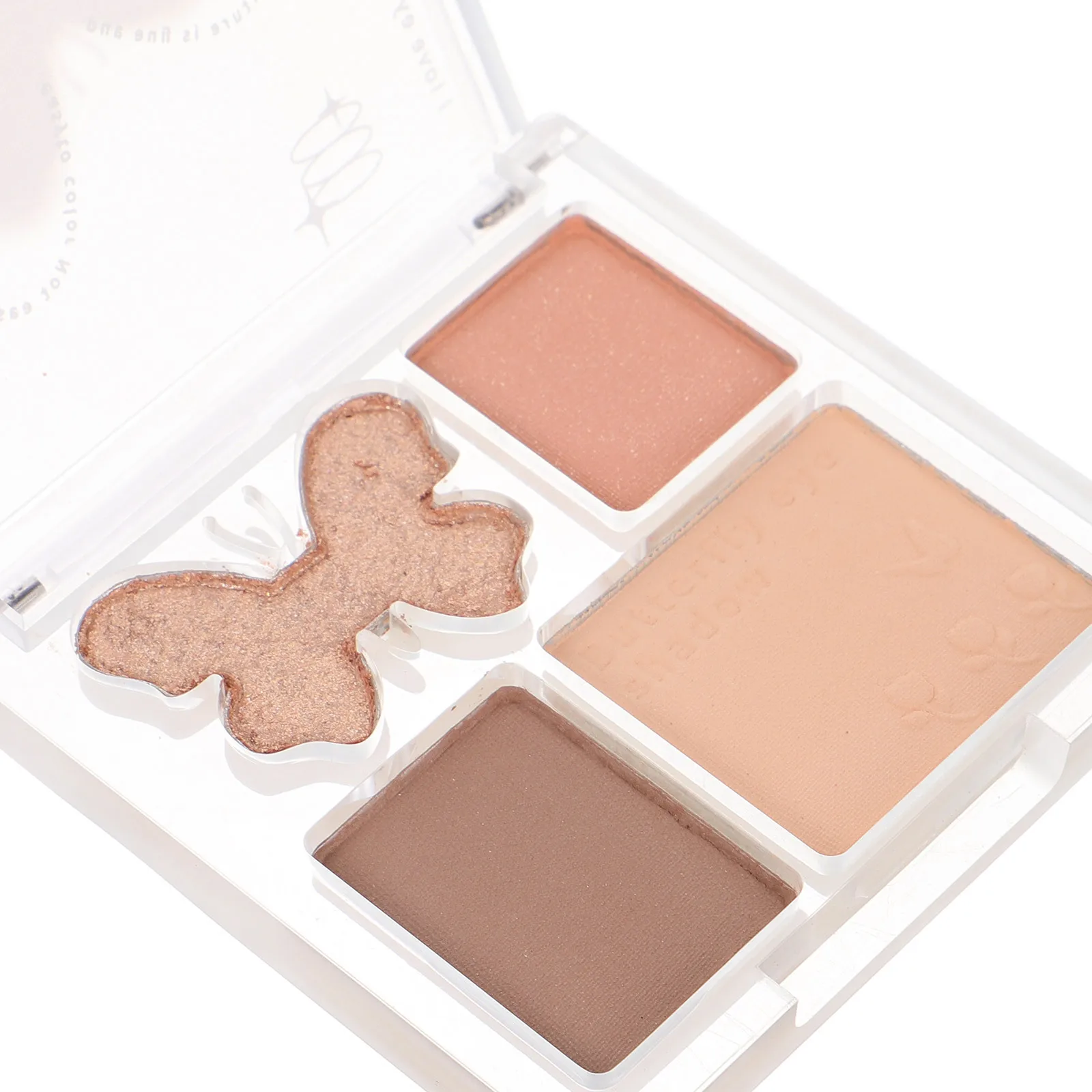 Palette de fards à paupières quatre couleurs, plaque de maquillage légère et Portable, boîte de nuit, fête, paillettes scintillantes, pour femmes