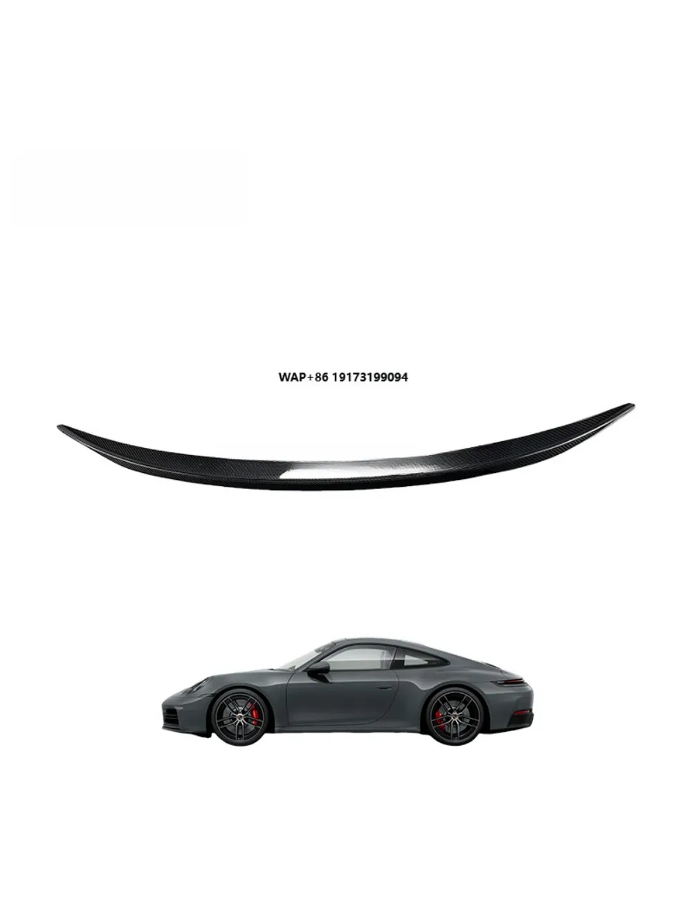 

New Full Dry 3K Twill/Forged Carbon Rear Wing Spoiler for 992S 2018+ with Protection & Decoration