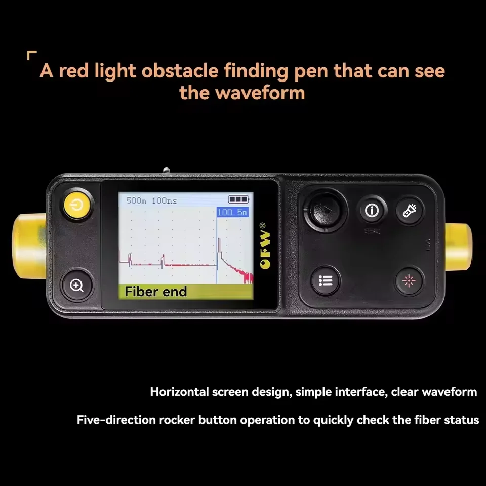 OFW Handled OTDR Fiber Optic Fault Finder Visual Fault Locator 20KM Optical Fiber Breakpoint Tester 10MW VFL Red Light Pen