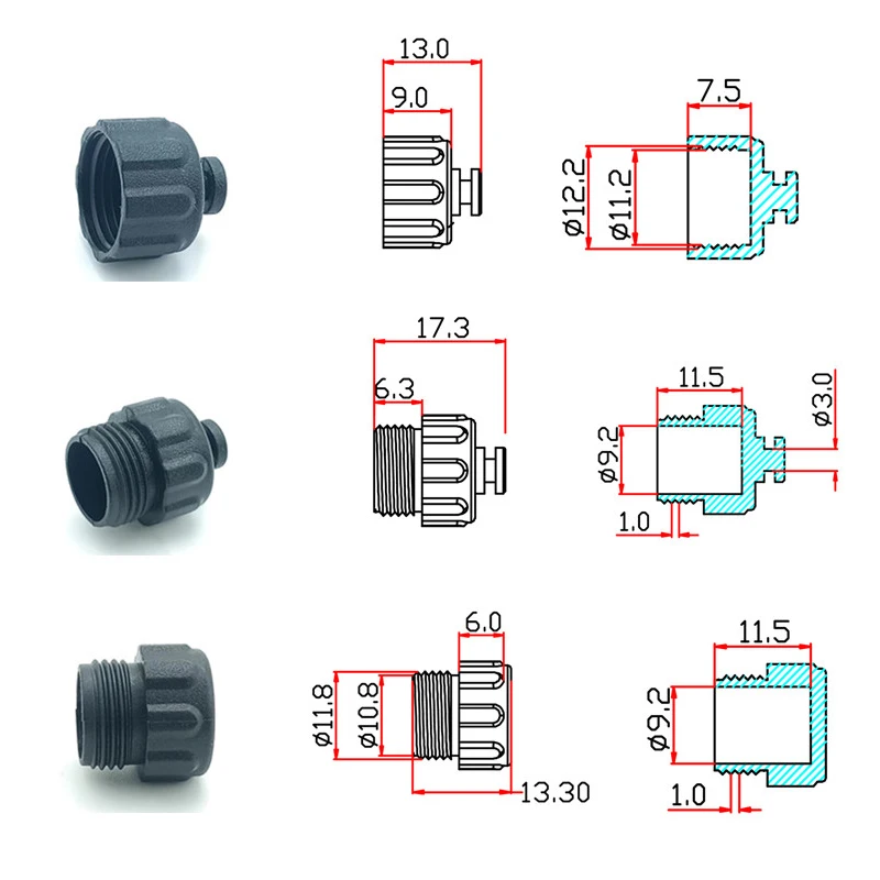 10pc Dust Cover for M12 M8 M16 Aviation Plug Socket Waterproof Anti-leakage Electric Shock Sealing Dust Cap for Sensor Connector