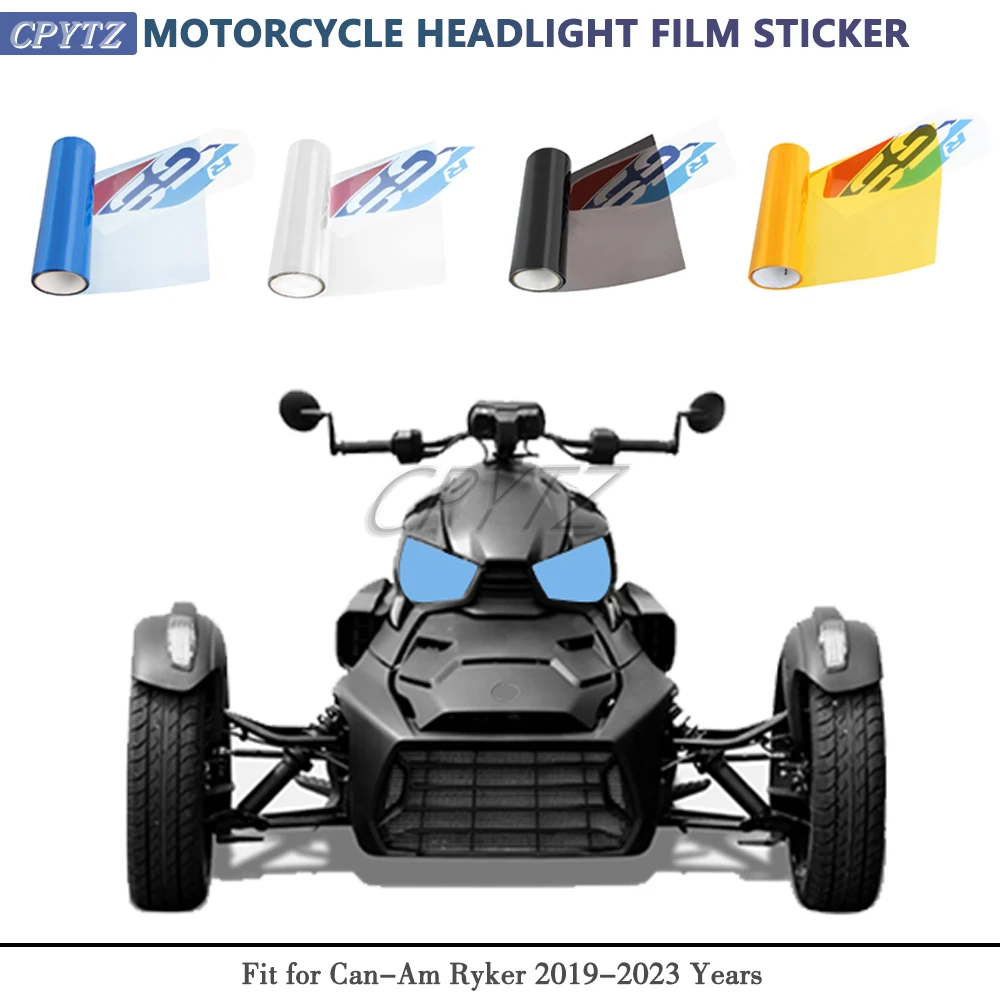 

Fit for Can-Am Ryker 2019-2023 Years Motorcycle Headlight Film Body Film Sticker Tint Vinyl Film Waterproof Decals