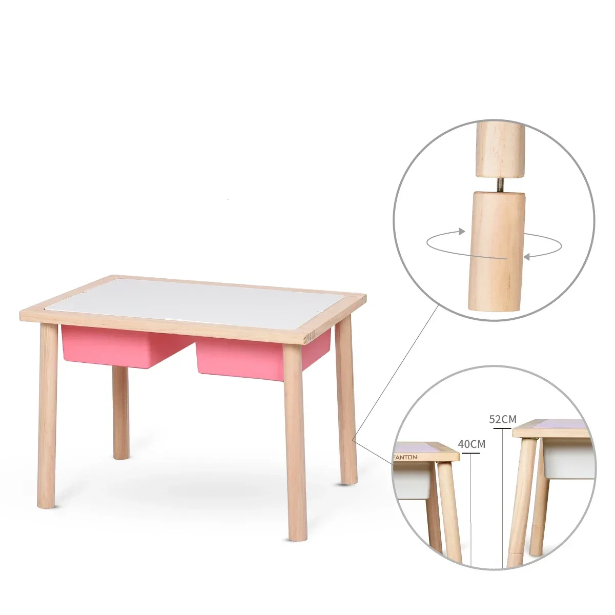 2026 Kids Assemble Study Table Children's Toy Tables and Chairs Montessori Kindergarten Game Table view 4