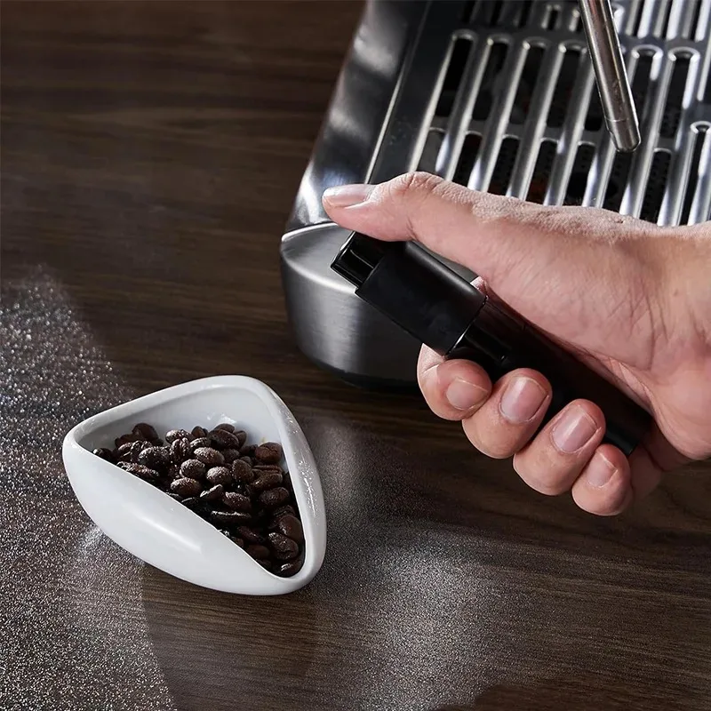 Espresso Coffee Beans Ceramic Dosing Cup Trays and 8ml Spray Kungfu Tea Tray Barista Accessories for Automatic Manual Grinder