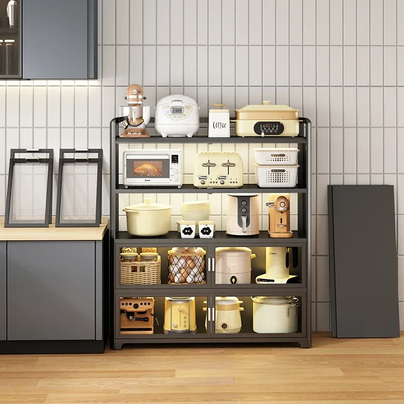 Kitchen side cabinet floor-to-ceiling multi-layer storage storage rack multi-functional household pots and pans