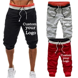 Verão Quente DIY Venda Do Logotipo dos homens Shorts de Corrida dos homens de Fitness Impresso Shorts Esportivos dos homens Ginásio Shorts Para Homens