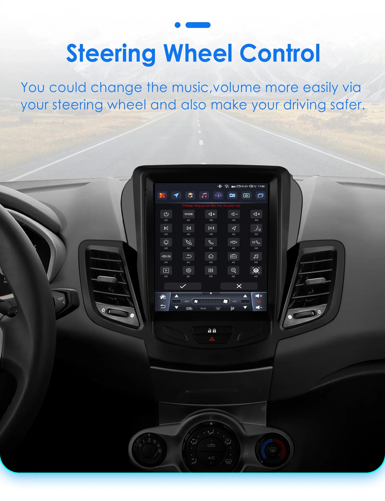 Hizpo 2Din Android 14 Auto-Multimedia-Player für Ford Fiesta MK7 2009–2016 GPS Carplay 4G AI Intelligenter Bildschirm Autoradio 360 Cam – Detail 36