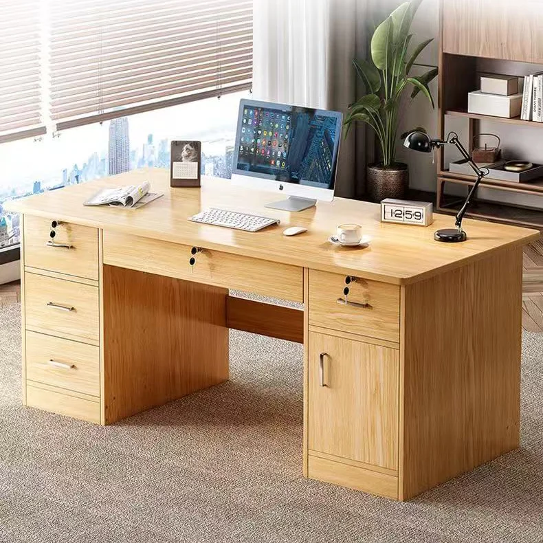 Computer Modular Commercial Home Office Furniture Modern Executive Manager Office Desk Learning Wooden Work Table With Drawers