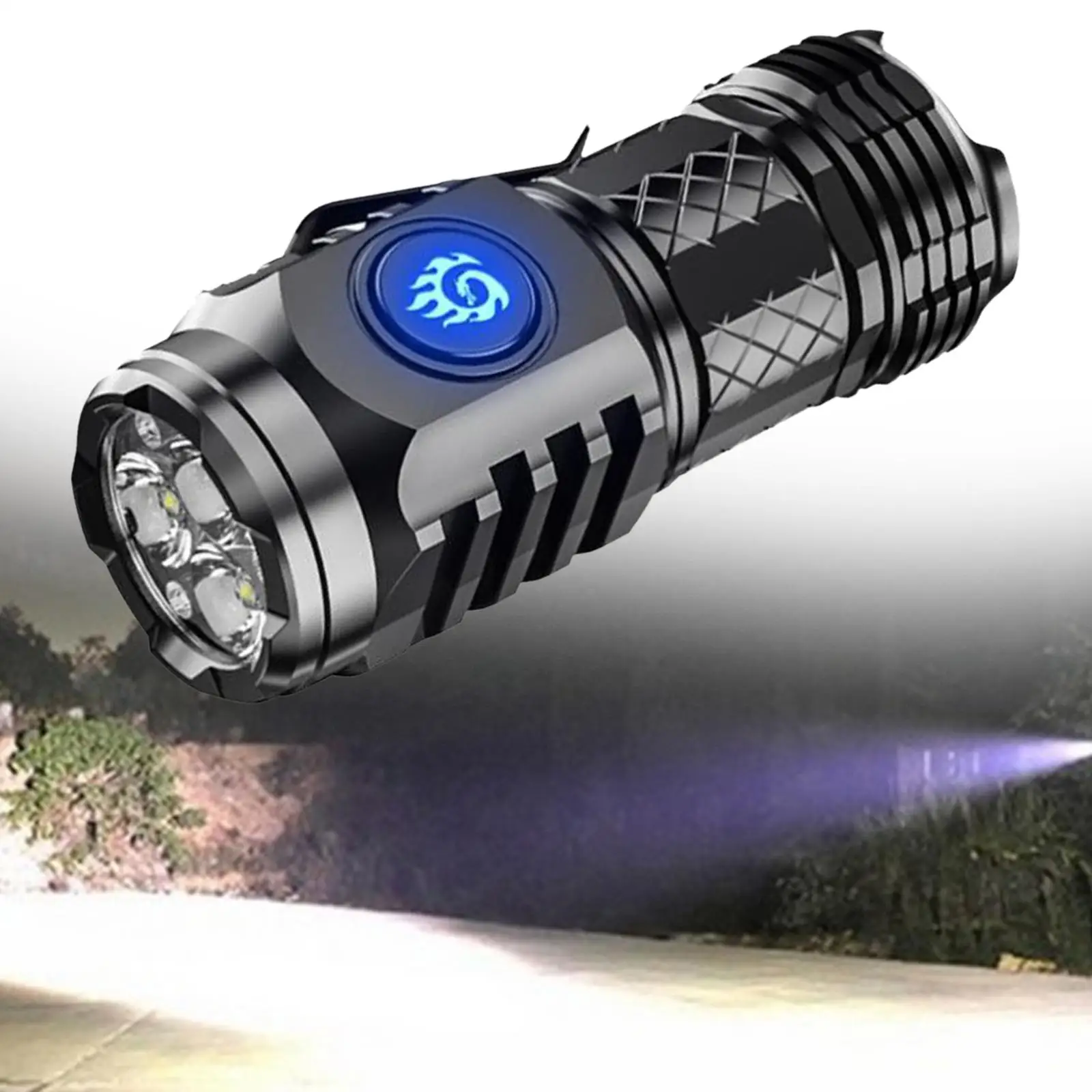 

LED Flashlight Compact 3 Lamp Beads Multifunctional LED Torch Handheld Torch