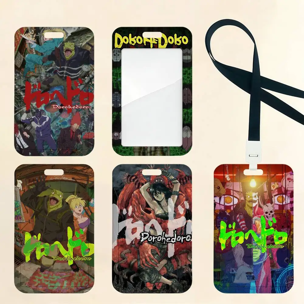 Comic D-Dorohedoro Kartenhalter, Kartenetui, Bus-, U-Bahn-, Arbeitsausweis-, Studenten-Lanyard, Umhängeband, Ausweishalter
