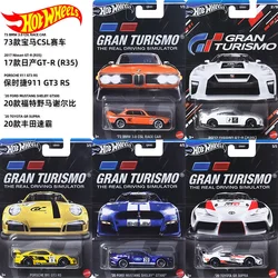 Оригинальная игрушка Hot Wheels для мальчиков 1/64 литая BMW 3,0 CSL Nissan GT-R Porsche 911 GT3 Ford Mustang Shelby Toyota GR