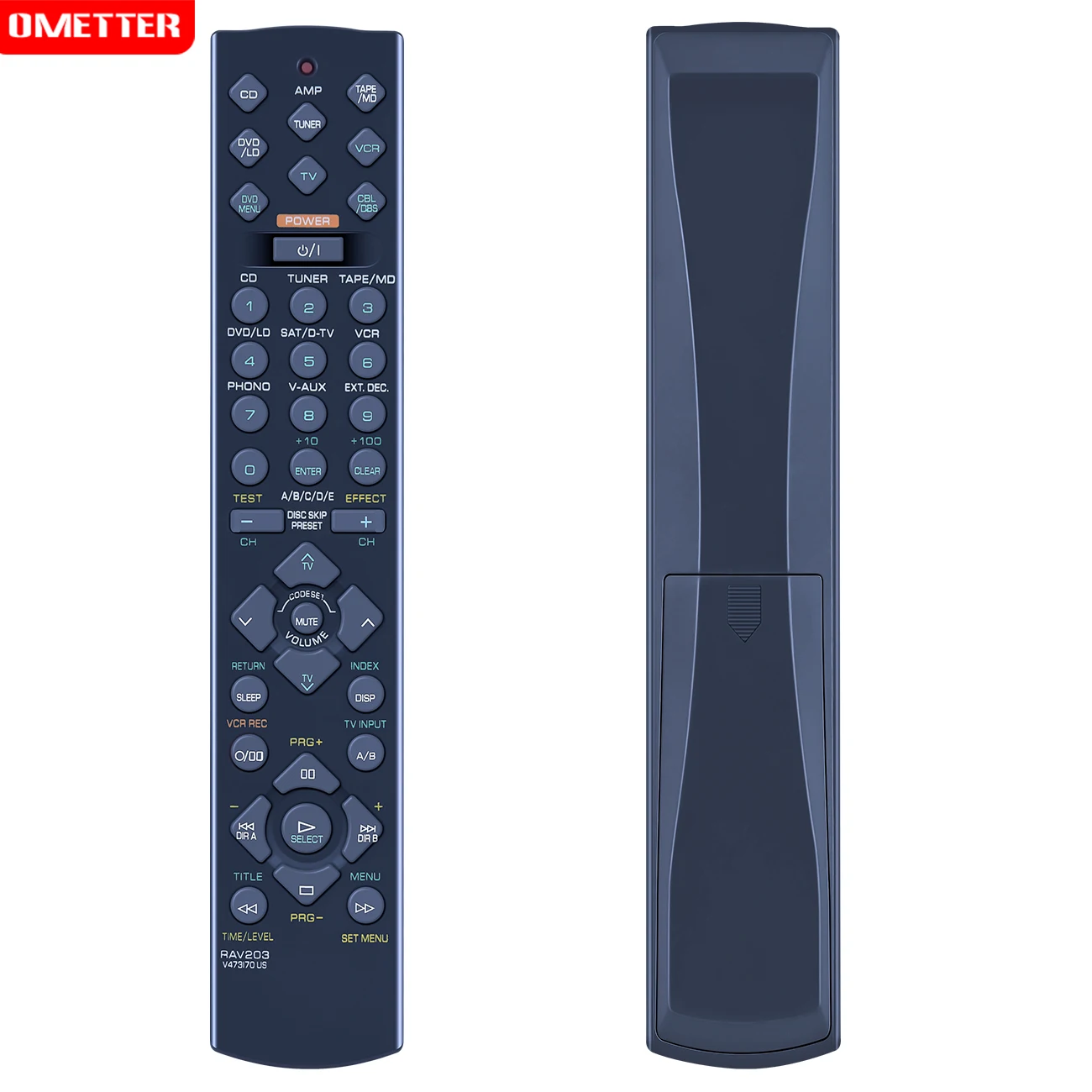 RAV203 V473170US Remote control for Yamaha AV Receiver Home Theater System RX-V496 HTR-5240 YHT-23 YHT-33 HTR-5240/RDS HTR-5240R