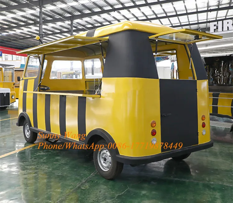 2023 New Arrival Holiday Truck Food Trolley Car Food Kiosk Dining Hall Van
