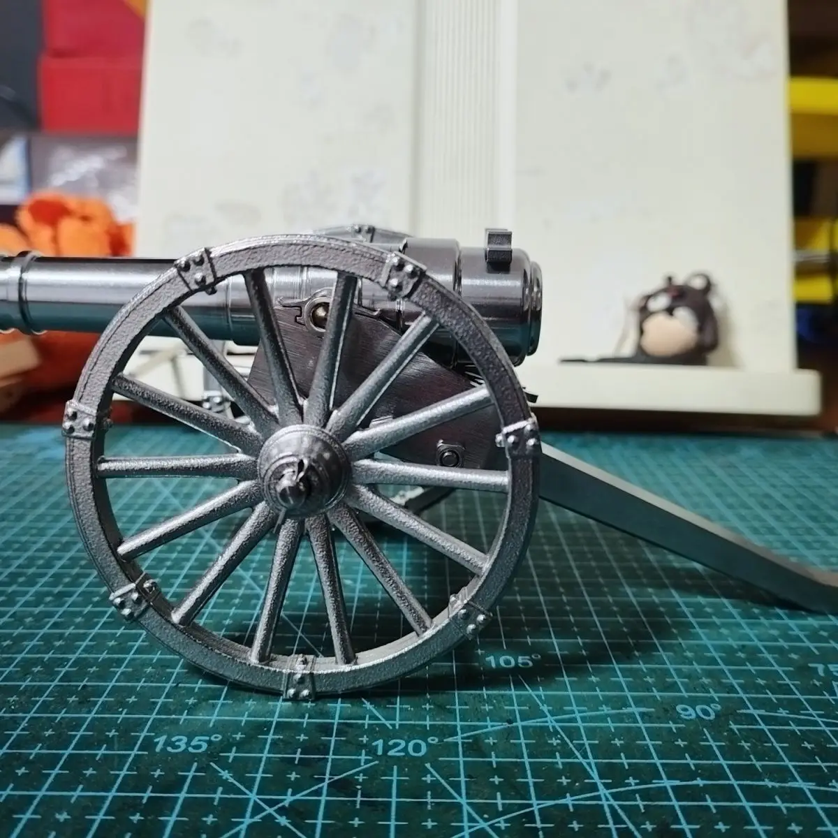 Miniature 304 Stainless Steel Armstrong Field Gun Model, Metal Mini Cannon, Military Collectible, Home Decor Ornament