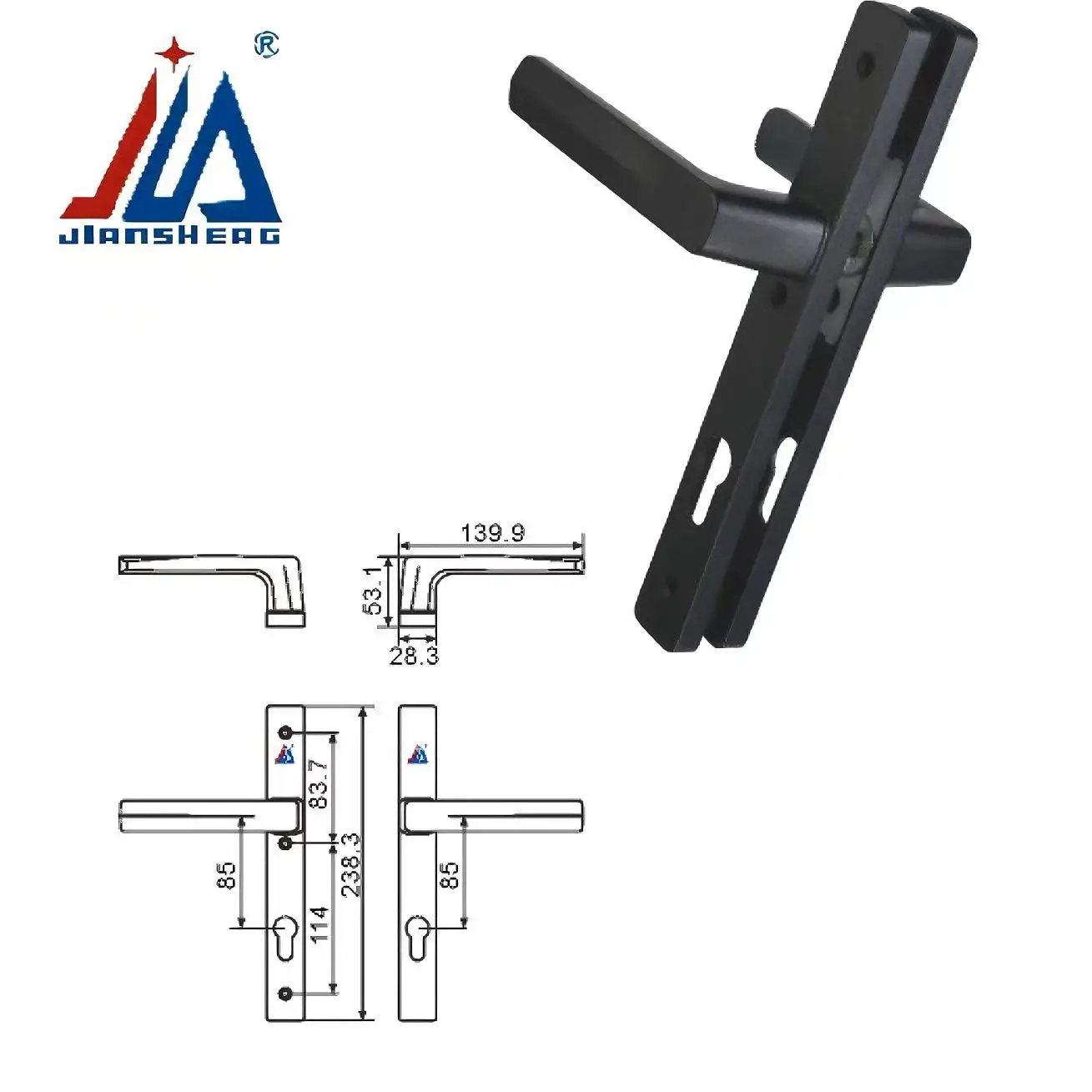 

Door Lock 85 Series - 3 Hole Universal, Anti-Theft & Corrosion-Resistant for Security Durable & Easy Installation for Home