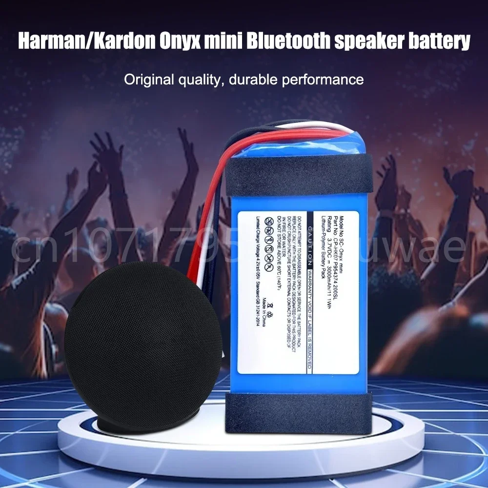 Original CP-HK07 P954374 3000mAh Onyx Mini Speaker Replacement Battery for Harman/Kardon Onyx Mini Li-polymer Batteries