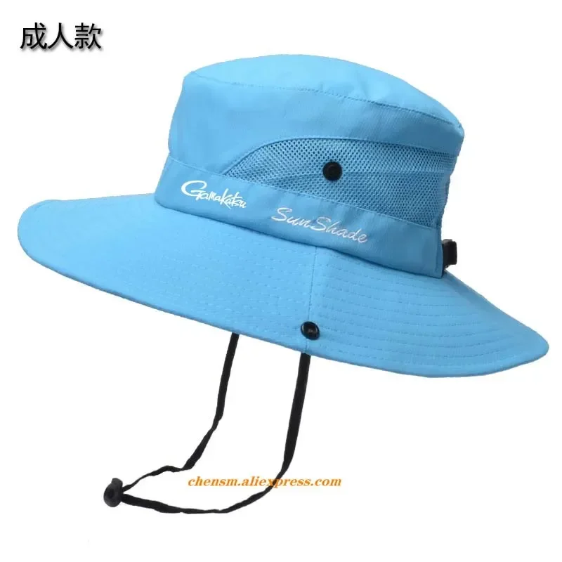 

Gamakatsu Summer Men Sunshade UV Protection Fisherman's Hat Women Outdoor Sports Riding Vintage Breathable Climbing Fishing Caps