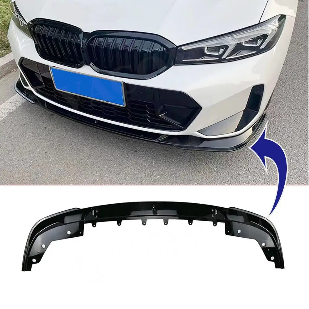

VACOMUL ABS Front Bumper Spoiler Lip for Bmw G20 G28 M340i 2023+ Car Lower Guard Plate Splitter Chin Cover Front Bumper Lip Chin