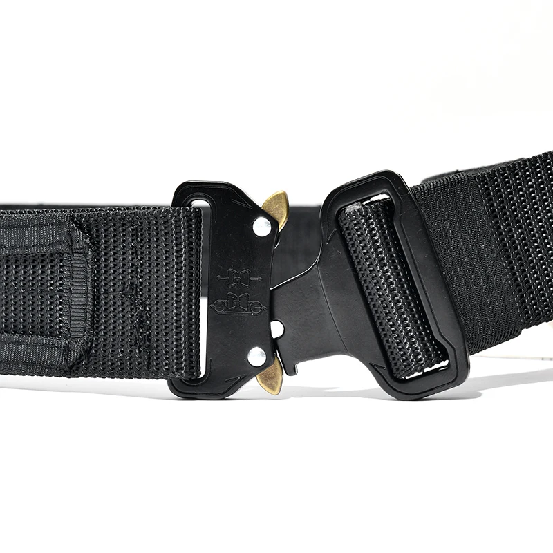 1.75 Inch Width Adjustable Nylon Tactical Belt & Molle System - Double-Layered Battle Belt, Heavy-Duty Combat Belt, EDC Belt.