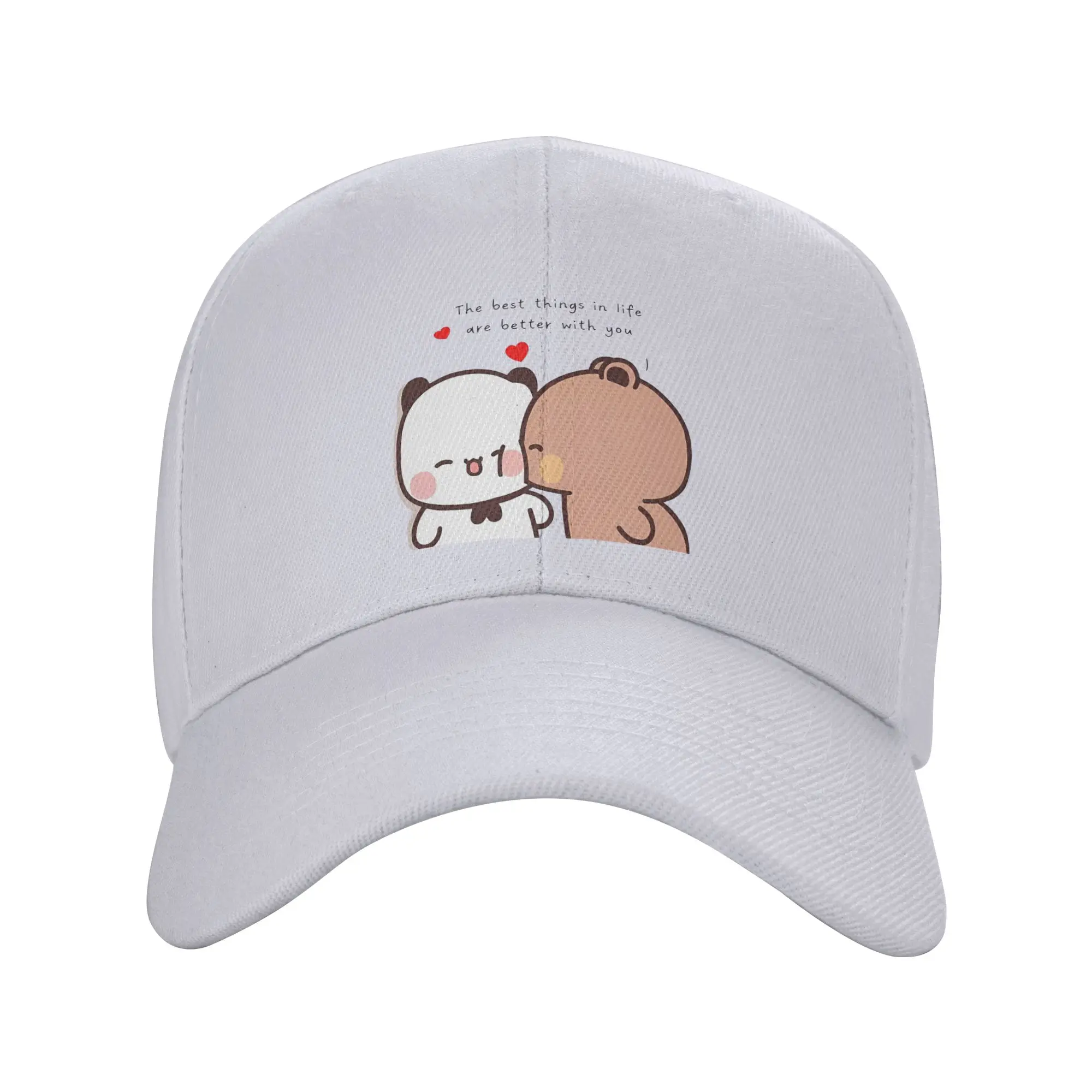 Fashion The Best Things In Life Are Better With You Bubu Curved Brim Baseball Cap Street Cool Women's Sun Hat
