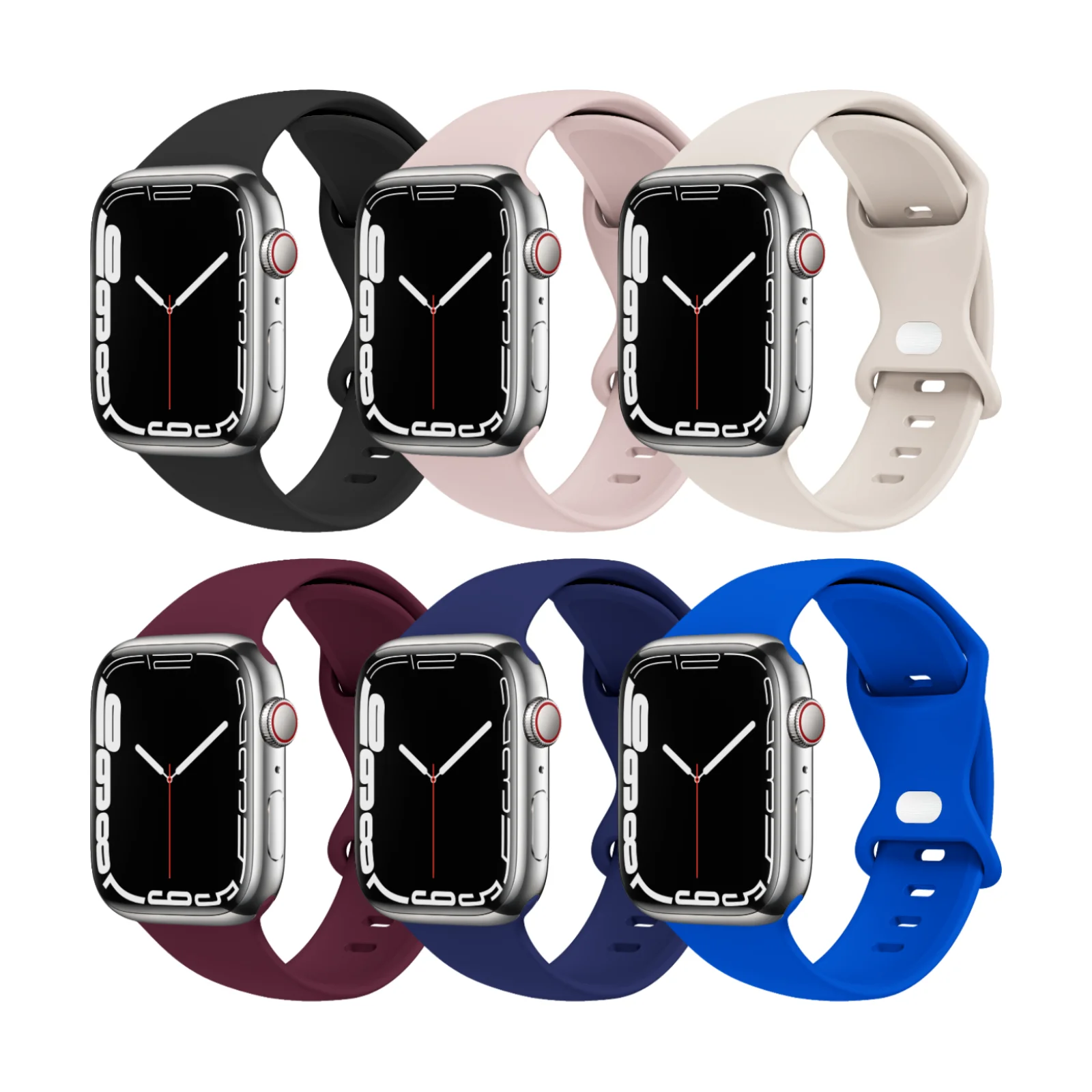 multicolor Smartwatch Silicone Band iWatch Strap for Apple watch smart watch wristband For iwatch 6 5 4 3 SE iWatch Ultra 49mm