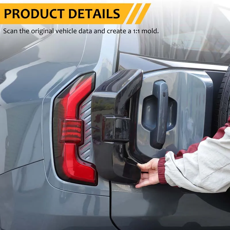 

For Changan Deepal G318 2024+ ABS Smoked Black Car Tail Light Cover Brake Light Wide Indicator Protective Cover Accessories 2Pcs