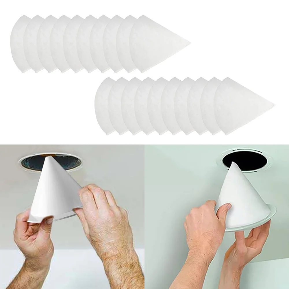 20pc Conical Exhaust Valve Filter Ventilation System Alternative Cone Filter Set for DN25 Cone Filter Floss Mat Home Accessories