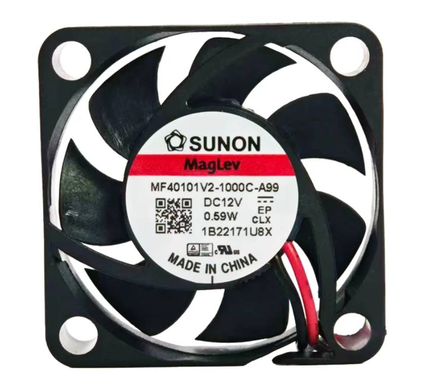 

SUNON MF40101V2-1000C-A99 DC 12V 0.59W 40x40x10mm 2-Wire Server Cooling Fan